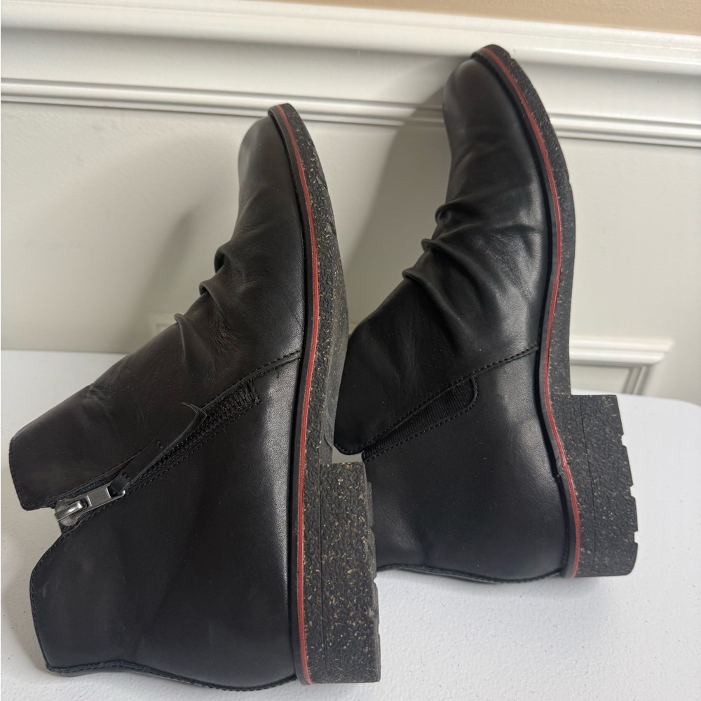Women’s Aetrex Mila Black Ankle Boots with Zipper, size 42 - Picture 6 of 12